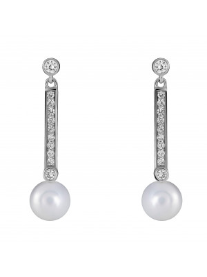 Women's Sterling Silver Drop Earrings - Silver ZO-5810