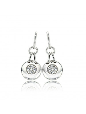 Women's Sterling Silver Drop Earrings - Silver ZO-5953