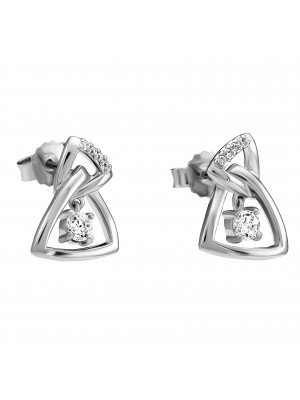 Orphelia® 'Santorini' Women's Sterling Silver Drop Earrings - Silver ZO-7570