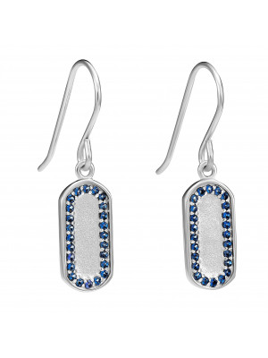 'Malaga' Women's Sterling Silver Drop Earrings - Silver ZO-7573