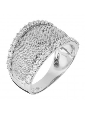 Orphelia® Women's Sterling Silver Ring - Silver ZR-3569