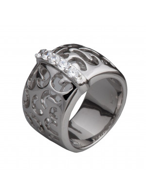 Orphelia® Women's Sterling Silver Ring - Silver ZR-3577