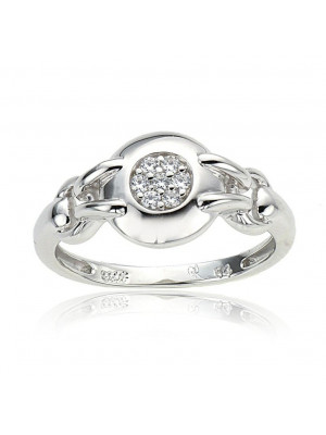 Orphelia® Women's Sterling Silver Ring - Silver ZR-3689