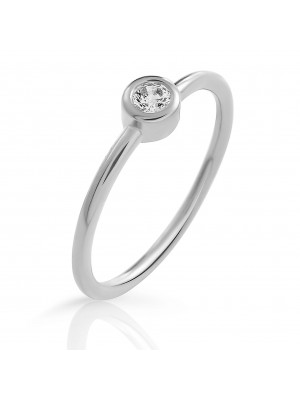 Orphelia® 'Classic' Women's Sterling Silver Ring - Silver ZR-7526