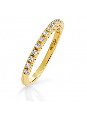 'Claire' Women's Sterling Silver Ring - Gold ZR-7539/G