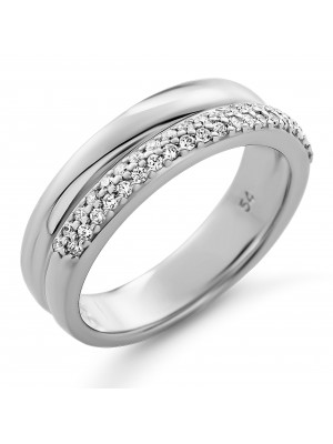 Orphelia® 'Emily' Women's Sterling Silver Ring - Silver ZR-7581