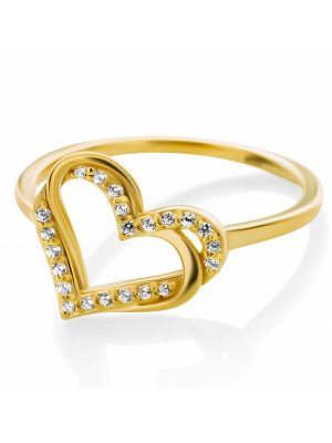 'Cecilia' Women's Sterling Silver Ring - Gold ZR-7584/G