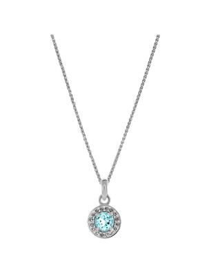 Orphelia® 'Bristol' Women's Sterling Silver Pendant with Chain - Silver ZH-7579/B