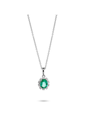 Orphelia Fara White-gold 18k Pendant With Chain KD-2045/EM #1