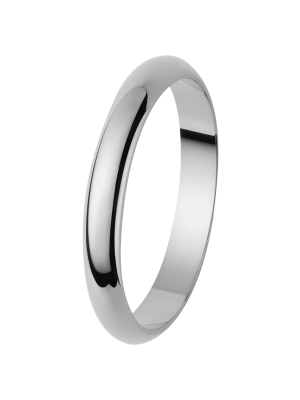 Orphelia® Unisex's Whitegold 9C Wedding ring - Silver OR110/25/NY/50