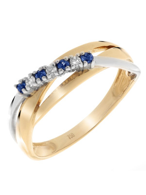 Two-tone 18k Ring RD-33362 #1