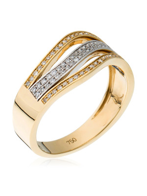 Two-tone 18k Ring RD-3387 #1