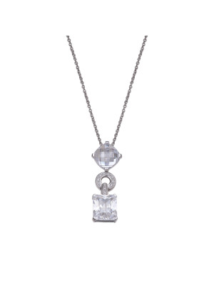 Orphelia Silver Pendant With Chain ZH-4536 #1