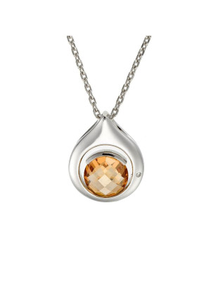 Orphelia Women's Silver Pendant with Chain ZH-4626