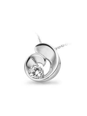 Orphelia Women's Silver Pendant with Chain ZH-4656