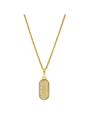 Orphelia® 'Malaga' Women's Sterling Silver Pendant with Chain - Gold ZH-7573/G