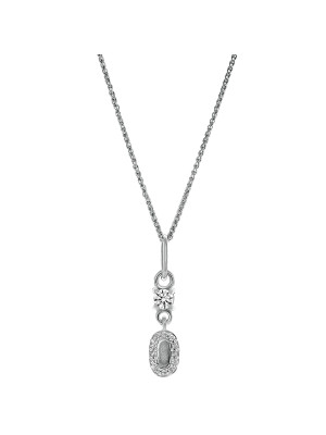 Orphelia® 'Lily' Women's Sterling Silver Pendant with Chain - Silver ZH-7582