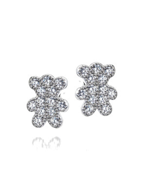 Rosabel Silver Stud Earrings ZO-7352 #1