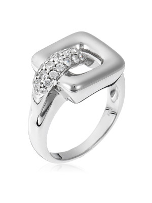 Orphelia® Women's Sterling Silver Ring - Silver ZR-3584