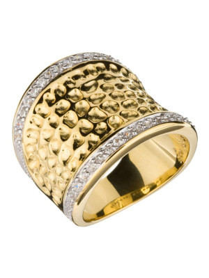 Orphelia® Women's Sterling Silver Ring - Gold ZR-3600-GOLD