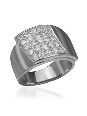 Orphelia® Women's Sterling Silver Ring - Silver ZR-3603