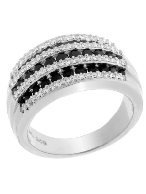 Orphelia® Women's Sterling Silver Ring - Silver ZR-6084