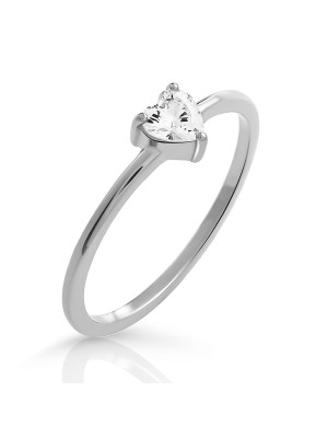 Orphelia® 'Love' Women's Sterling Silver Ring - Silver ZR-7531