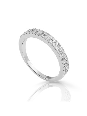 Orphelia® 'Glam' Women's Sterling Silver Ring - Silver ZR-7536