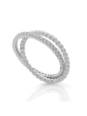 Orphelia® 'Everest' Women's Sterling Silver Ring - Silver ZR-7542