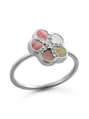 Orphelia® 'Daisy' Women's Sterling Silver Ring - Silver ZR-7585