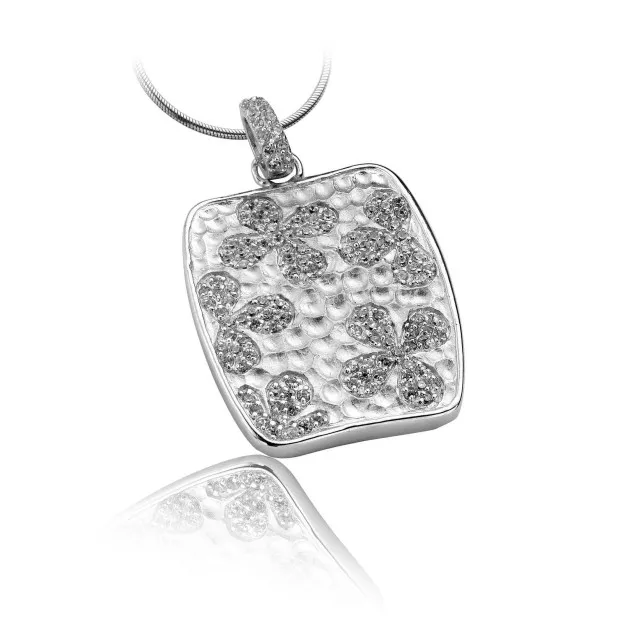 orphelia Women's Sterling Silver Chain with Pendant - Silver PEN-2126