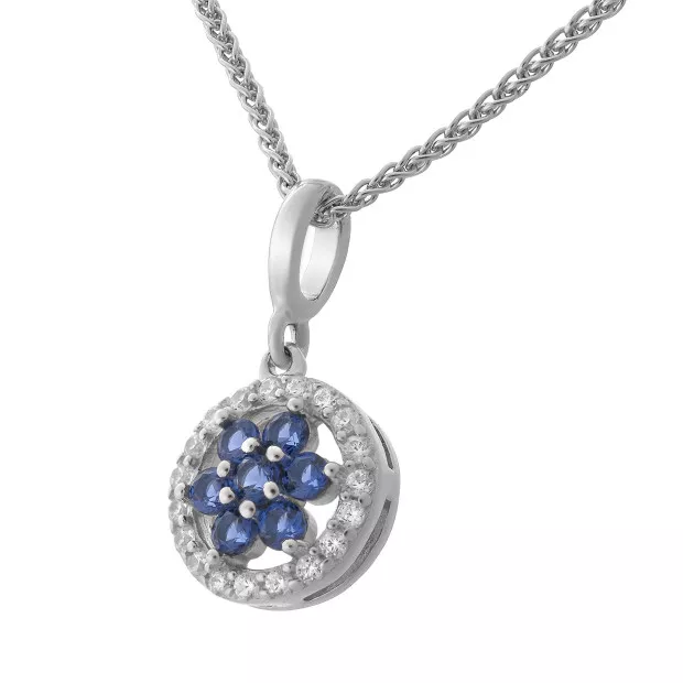 orphelia 'Erina' Women's Sterling Silver Chain with Pendant - Silver ZH-7047