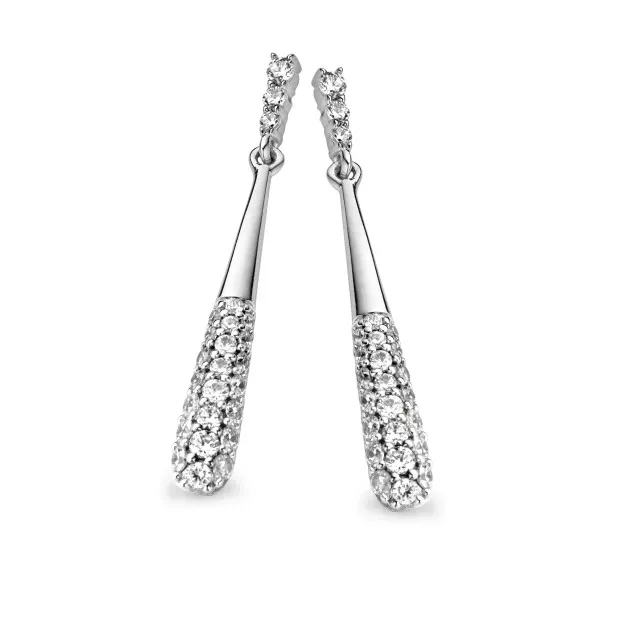 orphelia Women's Sterling Silver Drop Earrings - Silver ZO-5133
