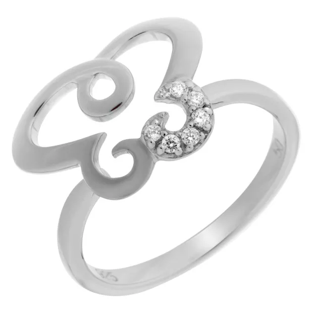 orphelia Orphelia® Women's Sterling Silver Ring - Silver ZR-7088