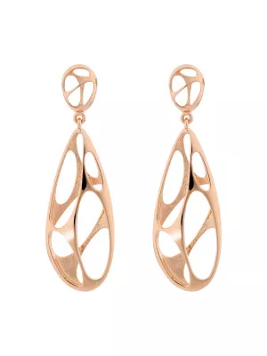 Ava Silver Drop Earrings ZO-7374 RG #1