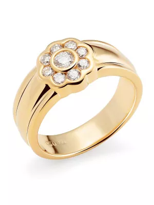 Orphelia® Women's Yellow gold 18C Ring - Gold AP-3022