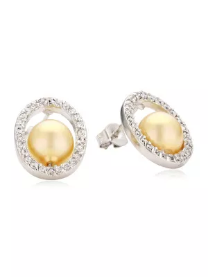 Orphelia® Women's Sterling Silver Stud Earrings - Silver EAR-1992