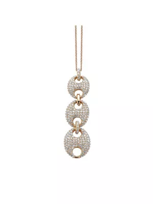 Orphelia® Women's Sterling Silver Chain with Pendant - Rose PEN-2065-ROSE