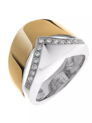 Two-Tone 18K Ring RD-33018 #1