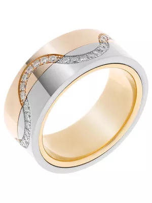 Two-Tone 18K Ring RD-33404 #1