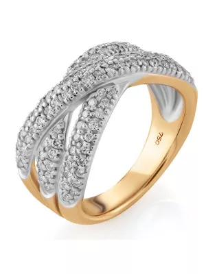 Two-Tone 18K Ring RD-3718 #1