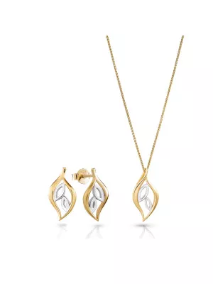 Charlotte Silver Set: Chain-pendant + Earrings SET-7523/G #1