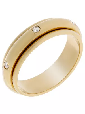 Orphelia® Women's Yellow gold 18C Ring - Gold TRD-DA05/B/DJ