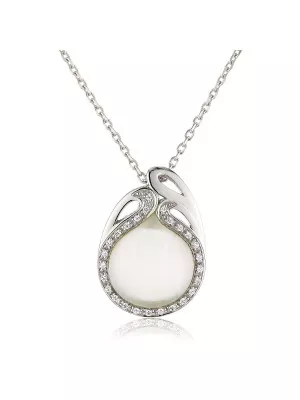 Orphelia Women's Silver Pendant with Chain ZH-4569