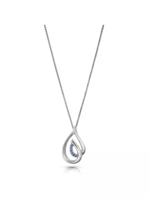Dazzle Silver Chain With Pendant ZH-7518/B #1