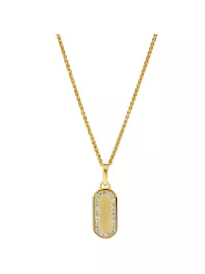 Orphelia® 'Malaga' Women's Sterling Silver Pendant with Chain - Gold ZH-7573/G