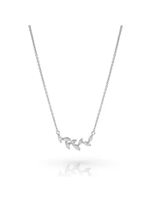 Charlene Silver Necklace ZK-7568 #1