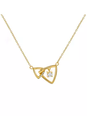 Orphelia® 'Santorini' Women's Sterling Silver Necklace - Gold ZK-7570/G