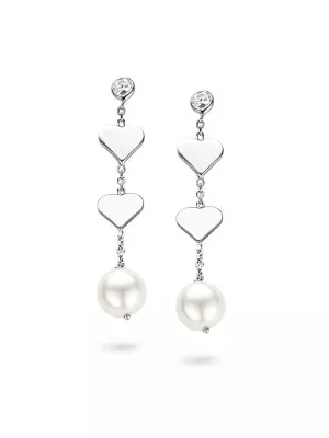 Orphelia® Women's Sterling Silver Drop Earrings - Silver ZO-5145