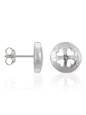 Orphelia® Women's Sterling Silver Stud Earrings - Silver ZO-5234